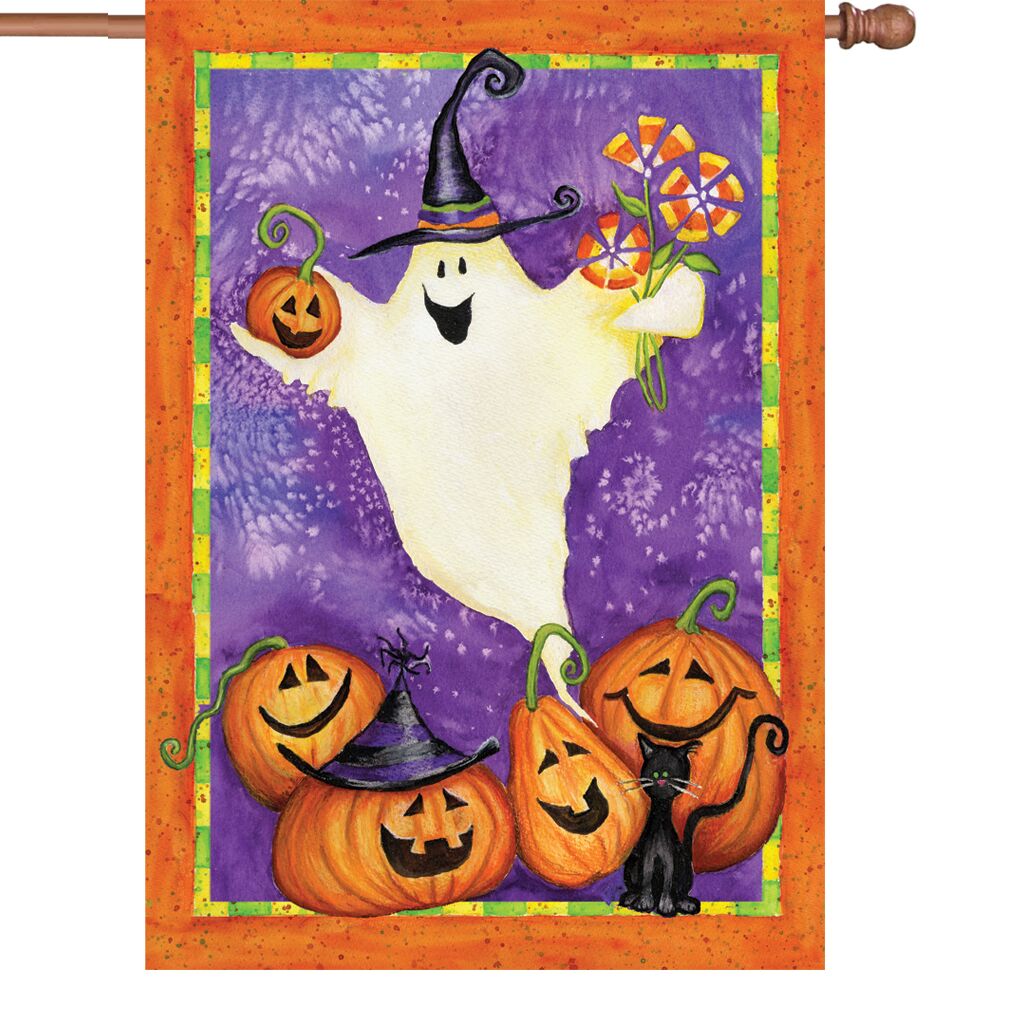 Halloween - Ghostly Gifts House Flag